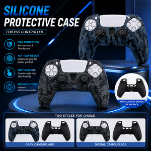 Funda Protectora de Silicona Antideslizante para Control <span class=keywords><strong>DualSense</strong></span> de PS5, Carcasa con Transferencia de Agua para Playstation 5 - Product Image 1