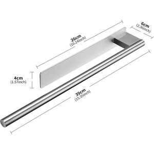 Soporte Adhesivo para Toallas de <span class=keywords><strong>Mano</strong></span>, Toallero de Cocina, Barras para Toallas, Soporte de Pared de Acero Inoxidable para Toallas de Baño, para Baño y Cocina - Product Image 2