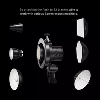 Godox AD100 Pro 100Ws 2,4G TTL fotografía Flash estroboscópico 1/8000 HSS bolsillo Flash luz con batería de litio de 2600mAh