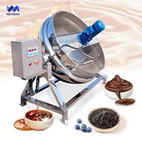 Chauffage commercial à gaz et à eau, industriel, 200 L, 1000 L, mélangeur à enveloppe LPG, bouilloire, nougat, caramel, ébullition de sucre, jus