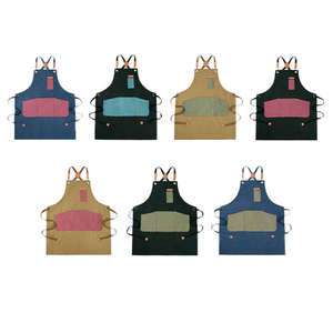 Grembiule da <span class=keywords><strong>Chef</strong></span> Senza Maniche per Adulti Personalizzato, Elegante in Tela di Cotone, Lavabile e Impermeabile, con Logo Personalizzato - Direttamente dalla Fabbrica - Product Image 2