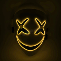 Glowing xx eyes-yellow light
