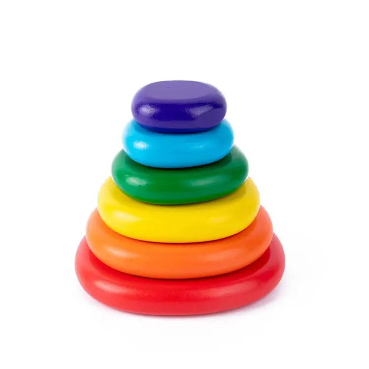 Rainbow Healing System Folding Stone Baby Color Cognitive Imagination Training Children's Intelligence High Collage Toys