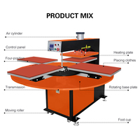 Presse à chaud pneumatique automatique à plat pour sublimation et DTF pour l'impression de vêtements, nouvelle imprimante 220V