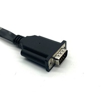 Cable Plano Convertidor de Conector NCR DSUB de 9 Pines Macho a RJ50 10P10C