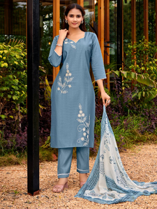 Conjunto de Kurti Maxi Teñido Anudado de Satén de Alta Viscosidad, Holgado, Informal, Formal, Bonito, para Verano e Invierno, de Algodón - Product Image 6