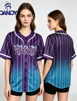 Maillots de baseball personnalisés grande taille pour femmes, imprimés, en Spandex/Polyester, impression numérique, respirants, anti-bactériens, vente en gros