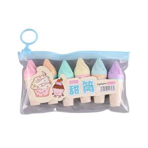 Surligneurs fluorescents tendance inspirés de la crème glacée pour étudiants, bureau et fournitures d'art et d'artisanat - Product Image 4