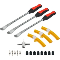 Juego de herramientas de desmonta neumáticos Handfly, kit profesional para cambio de neumáticos de motocicletas todoterreno, motocicletas, sillas de ruedas, cortacéspedes, tractores, 3X Rim