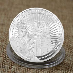 Pièce de monnaie commémorative personnalisée en émail métallique de la Reine Elizabeth d'Angleterre pour cadeau promotionnel - Product Image 3