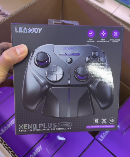LeadJoy Xeno Plus Wireless Game Controller 2.4g 12bit TMR Joystick JS13pro PC Tablet Switch 2/PS/XXBO/NS2 Hall Body Sense FPS 12