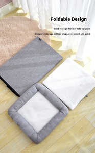 เตียงแมวพับได้<span class=keywords><strong>2</strong></span><span class=keywords><strong>ชั้น</strong></span>, <span class=keywords><strong>คอนโด</strong></span>อบอุ่นสำหรับสัตว์เลี้ยงในร่มพร้อมแผ่นกันรอยขีดข่วนลายพื้นใช้ได้ทุกสี่ฤดู - Product Image 5