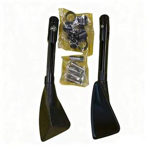 Xmaxvision nouveau 10MM diamètre droit gauche moto miroir flux d'air glisse flux pour guidon vis filetage ajustement universel - Product Image 2