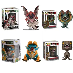 Filmes Jurassic Park Mundo 500 Dinossauro Modelo Caixa de proteção gratuita colecionáveis brinquedos funkos pops figuras