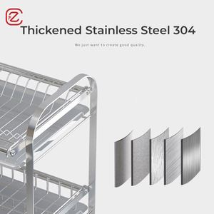 Escurridor de Platos Metálico de Alta Calidad, Organizador de Accesorios de Cocina, Estante para Almacenamiento de Platos y Tazones - Product Image 4