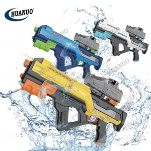 Pistol air elektrik kuat otomatis 3 dalam 1 Mode ganda senjata semprotan otomatis mainan pistol air menyenangkan dengan lampu untuk mainan musim panas