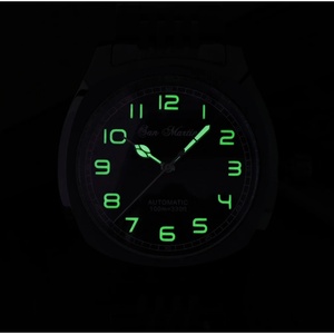 Montre de luxe pour homme San Martin SN0026-G-A, design original, carrée, vintage, sportive, style simple, montres de haute qualité, saphir - Product Image 6