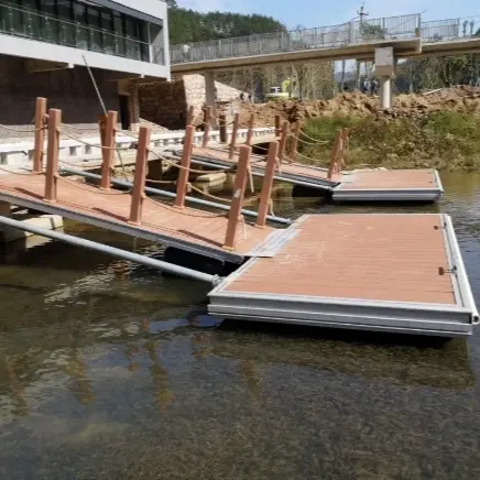 Op Maat Gemaakte Aluminium Steiger Pontonplatform Mariene Meer Drijvende Dok Te Koop