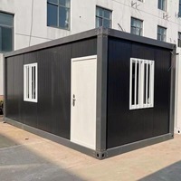Maisons conteneurs extensibles de luxe 40 pieds Maison préfabriquée chinoise bon marché avec garage pour usages multiples