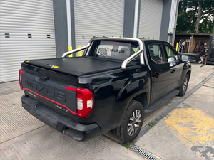 Maxus T60 Ranger Titan, lumières LED, couvre-caisse de camion en aluminium rétractable manuel à glissière sans perçage, <span class=keywords><strong>double</strong></span> cabine - Product Image 2