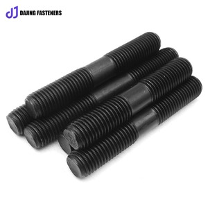 Vis de boulon <span class=keywords><strong>d</strong></span>'<span class=keywords><strong>ancrage</strong></span> noircie à filetage complet de haute résistance de qualité 8.8 pour connecteurs de construction de structure en acier boulons de haute qualité pour - Product Image 2