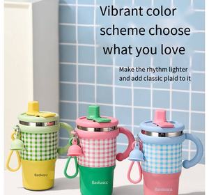 MAIMA Factory Direct Alta calidad 550ml Cerámica Interior 304 Acero inoxidable Botella de agua aislada al vacío Tapa abatible Niños - Product Image 5