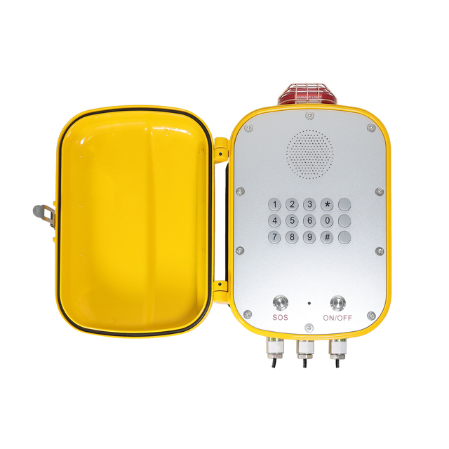 V SIP Explosion-Proof Phone IP68 for Offshore Wind Farm Communication in Durable Explosion-Proof Phone