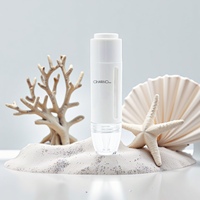 Flacon cosmétique pompe à lotion sans air en PETG en forme de seringue, rechargeable, 10 ml, avec tube à aiguille blanc, impression sérigraphique - Charno Light