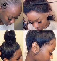 Perruques de cheveux humains frontal 360 perruque frontale en dentelle crue pas cher 360 perruques pour noir brésilien Lavishbeauty en gros HD 360 dentelle femmes
