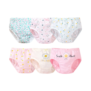 GOTS ชุดชั้นในสำหรับเด็กเล็กเด็กผู้หญิง,กางเกงในผ้าคอตตอนพิมพ์ลายแบบกำหนดเองระบายอากาศได้ดี - Product Image 2