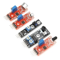 Kit de démarrage de modules de capteurs 45 en 1, version améliorée pour les Arduino, compatibles avec les cartes Arduino officielles