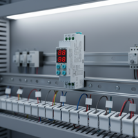 ERV-09D Konverter Star-Delta Pengatur Waktu Digital Relay Pengontrol Waktu Multifungsi 24V AC 220V Mini Magnetik Daya Tinggi DIN Rail