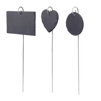 Fabrik Großhandel natürliche schwarze Schiefer Pflanze Etikett Tag Schiefer Pflanze Etiketten für draußen Garten wetterfeste Tag Pflanzen Marker
