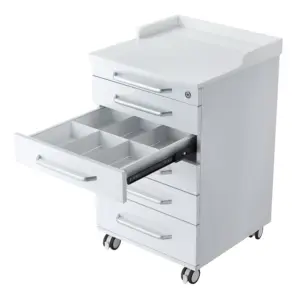 Carrito de acero inoxidable móvil de alta calidad, gabinete de muebles dentales, precio unitario para Cilinc Dental