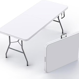 Tavolo Pieghevole in Plastica per Esterni, Arredamento Moderno da <span class=keywords><strong>Giardino</strong></span>, Tavolo Rettangolare Pieghevole in Plastica - Product Image 4