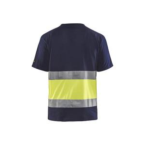 BLAKLADER - 338710308833L T-shirt haute visibilité bleu marine/jaune-EAN 7330509449196 HI-VIS WORKWEAR - Product Image 2