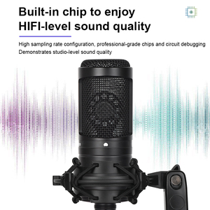 AT2020 48V Xlr Ghi Âm Chuyên Nghiệp <span class=keywords><strong>Mic</strong></span> Với Sốc Núi Phát Trực Tiếp Âm Nhạc Ghi Âm Thiết Bị Phòng Thu Condenser Microphone - Product Image 5