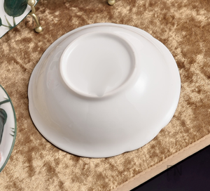 Ceramic Dinnerware <b>Sets</b> Modern Luxury Durable Sustainable White Stocked Plates Bowls Cups Saucers Oven <b>Microwave</b> Dishwasher Safe - Product Image 3
