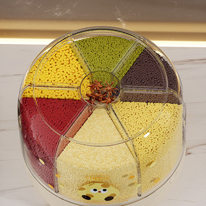 Seau à riz rotatif Mtbese avec couvercle hermétique, conteneur de stockage multi-céréales, anti-insectes, anti-humidité, pour usage domestique - Product Image 1