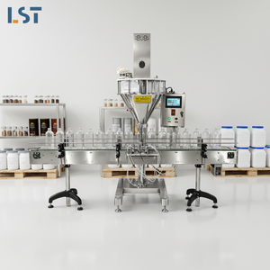 Machine de remplissage de poudre en flacons sans poussière, entièrement automatique, adaptée aux petits flacons de lait, de café, de protéines et d'assaisonnements en poudre - Product Image 1