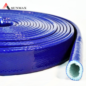 ปลอกไฟเบอร์กลาสเคลือบซิลิโคนฉนวนกันความร้อนกันไฟ - Product Image 1