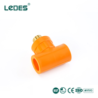 Raccords de tuyauterie PPR certifiés NSF Ledes, raccord en T mâle PPR