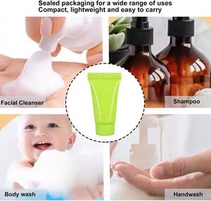 White PE Plastic Face Cleanser Cosmetic Bottle Cosmetic Plastic Tube for Cream Packaging - Product Image 4