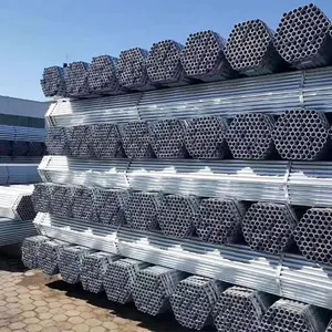 Tubo de aço galvanizado para andaimes Bs1139, tubo de aço carbono, tubo de andaimes redondo pré-galvanizado, tubos de aço Erw