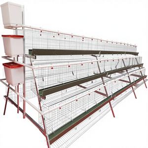 Gabbia per Polli a Tre Livelli con Cinque Porte, Processo di Zincatura a Freddo/Caldo, Facile Installazione, Rinforzata - Product Image 3