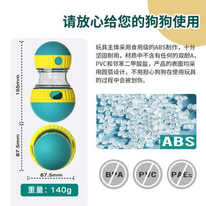 Giocattolo interattivo per animali domestici forniture per piattaforma girevole giocattolo palla per gatto Spinning Ball - Product Image 3