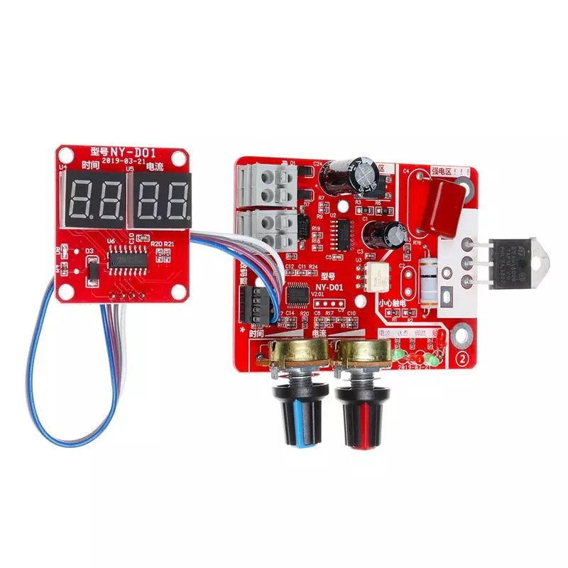 NY-D01 40A панель управления аппаратом для точечной сварки, панель контроллера для сварочного трансформатора, синхронизирующий ток, цифровой дисплей для сварочных аппаратов