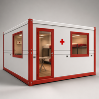 Abri d'urgence 20 pieds 40 pieds pour la réduction des catastrophes, logement temporaire à déploiement rapide, maison conteneur pliable