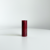 Embouts en verre rouges populaires 11*30mm 12*25mm 8*30mm à 7 trous pour cônes