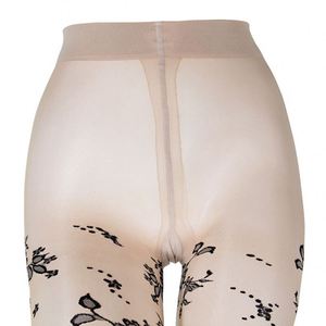 Chaussettes d'été en jacquard à grosses fleurs <span class=keywords><strong>Bas</strong></span> minces au teint noir Chaussettes sexy pour femmes - Product Image 4